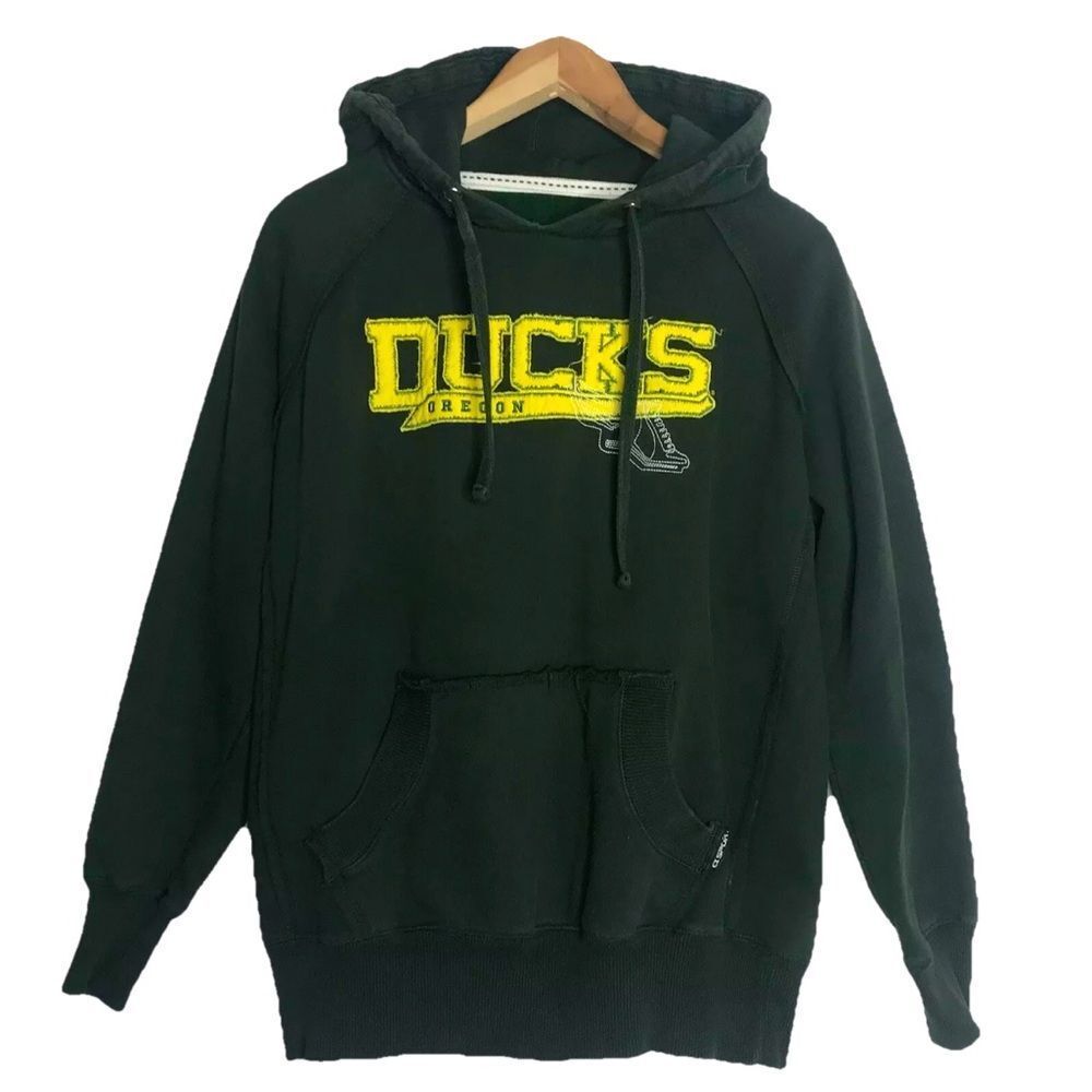 Oregon Ducks Pullover Hoodie Sweatshirt  Mens Size Medium Track and Field Green